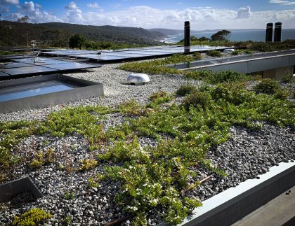 Biosolar roof gardens with solar panels