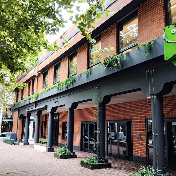 Fytogreen transformed The Boot Factory with 431 plants across 96 irrigated planters, bringing biodiversity and green design to Bondi Junction.