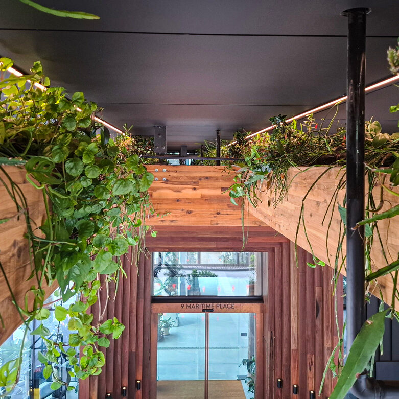 Hotel1_FytoArbours5 Discover how Fytogreen transformed 1 Hotel & Homes Melbourne into a lush urban sanctuary using 90m of FytoArbours, 950m² of integrated green infrastructure, and over 5800 plants. A showcase of biophilic design and sustainable innovation in Docklands.