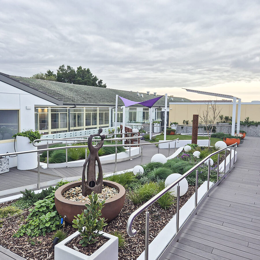 Fytogreen’s green infrastructure transforms St Clare aged care with roof gardens, hoarding units, and plantings that connect residents to nature and promote wellbeing.