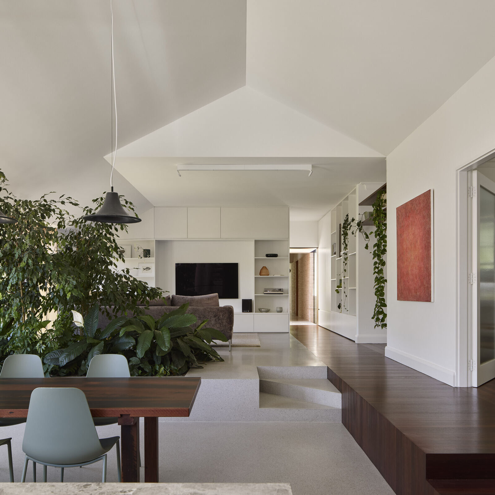Fytogreen brings the garden indoors at Hotham House, enhancing residential architecture with custom indoor planter boxes that seamlessly integrate nature into everyday living.
